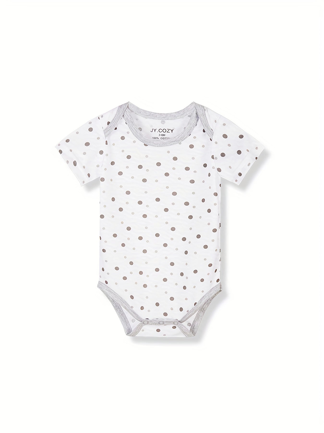 Baby Boy Round Neck Graphic Short Sleeve Onesie Romper Jumpsuit, Cotton Baby Summer Outdoor Clothes