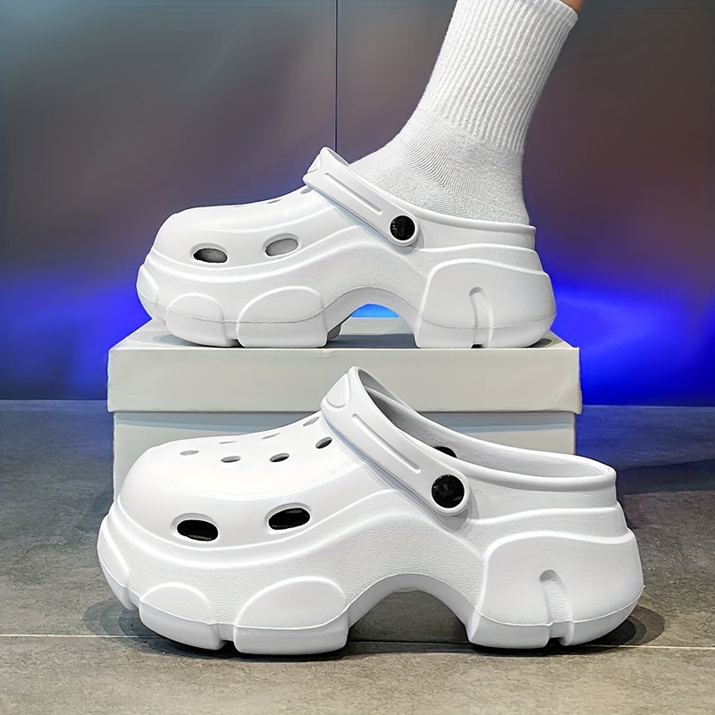 Men'S And Women'S Platform Crocs Summer Wear Non-Slip And Beach Comfort Slippers