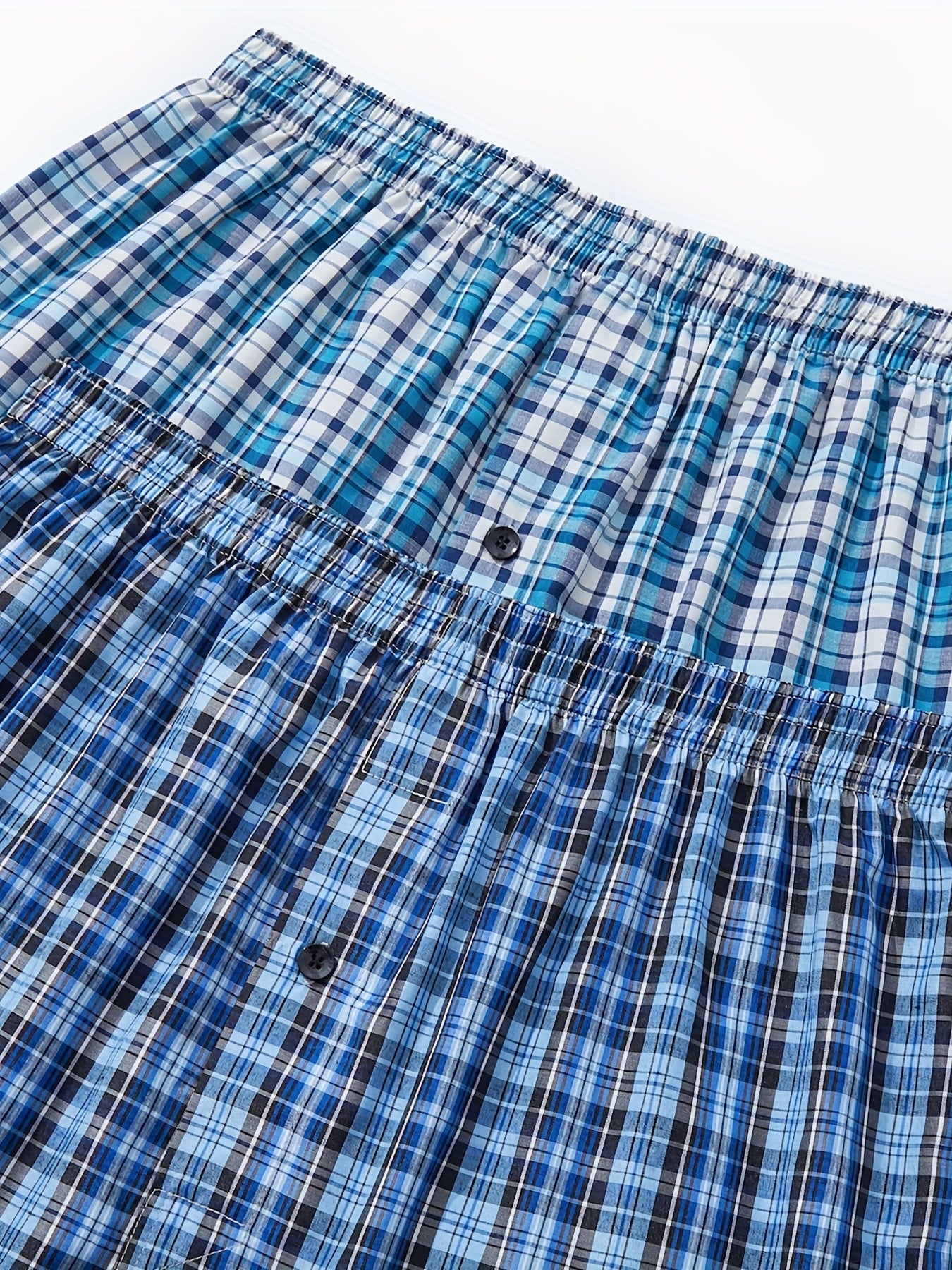 10 Pcs JupiterSecret Mens Loose Fit Cotton Blend Boxer Shorts - Elastic Waistband, Button Fly, Striped Pattern, Non-Stretch Fabric, Casual Wear for Everyday Comfort - Random Style