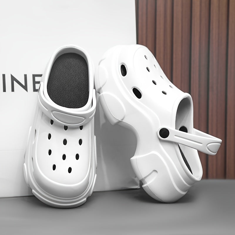 Men'S And Women'S Platform Crocs Summer Wear Non-Slip And Beach Comfort Slippers