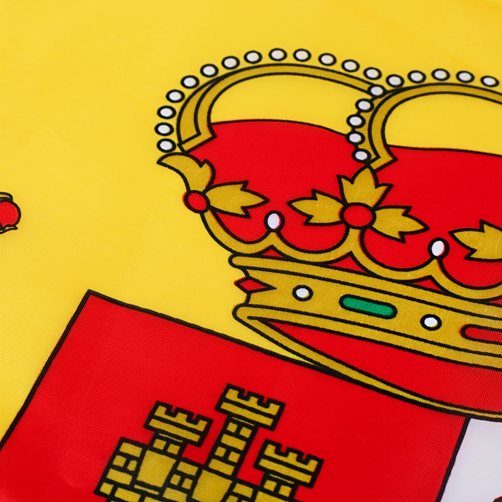 Spanish National Flag - Durable Polyester, Fade-Resistant Spanish Banner for Celebrations, Outdoor Decor, Wall Hanging - Available in 3x5ft (90x150cm) and 2x3ft (60x90cm) Sizes, Big Flags, ESP ES