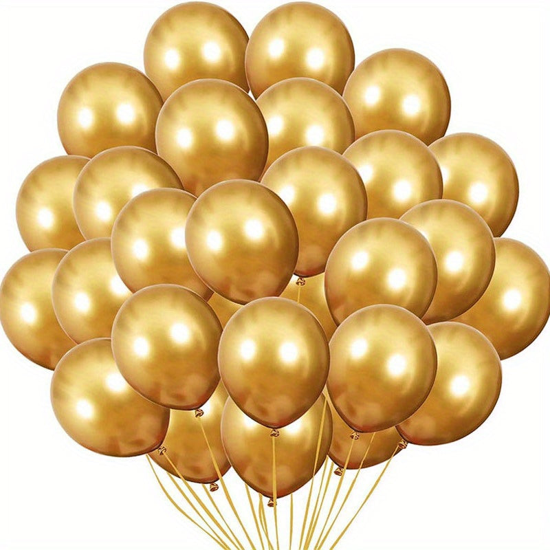 100pcs 5 Inch Metal Mixed Color Balloons With Roll Of Glue Dots Birthday Wedding Balloon Arch, Party Decorations Easter Gift