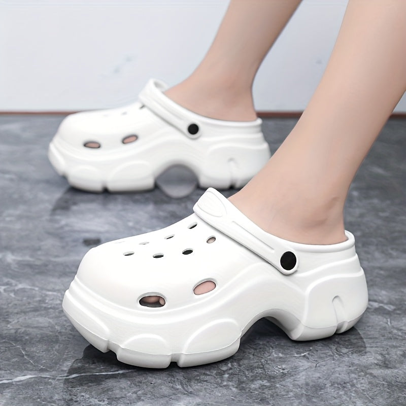 Men'S And Women'S Platform Crocs Summer Wear Non-Slip And Beach Comfort Slippers