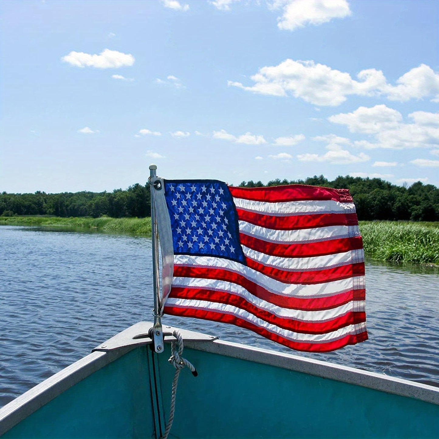 1pc American Flag 3x5 Ft TearProof For Outside, Build To Long Lasting, Fade Resistant Spun Polyester, High Wind US Outdoor Flags Embroidered Stars, Sewn Stripes, Brass Grommet