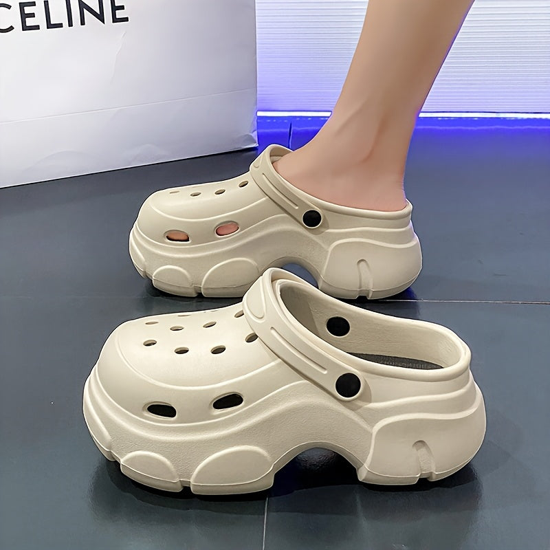 Men'S And Women'S Platform Crocs Summer Wear Non-Slip And Beach Comfort Slippers