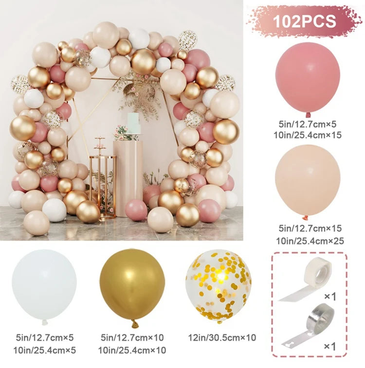 Balloon Garland Arch Kit Birthday Party Decoration Girl Birthday Foil Balloon Baby Shower Decor Globos Wedding Party Supplies