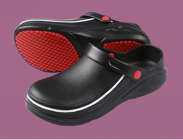 Men's Chef Shoes Non-Slip Waterproof Oil-Proof Hotel Restaurant Kitchen Work Shoes Unisex EVA Clogs Sandals
