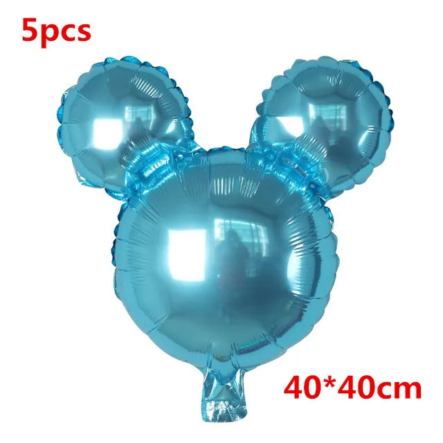 110cm Large Mickey Minnie Mouse Foil Balloons Cartoon Birthday Party Decorations Kids Baby Shower Party Baloon Toys