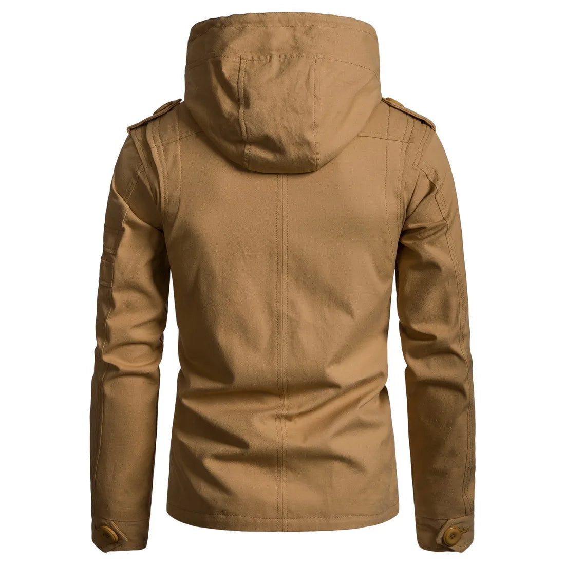 New Designer Winter Men Coat Green Warm Cotton Padded Hooded Down Coat Custom Casual Jacket Loose Outwear