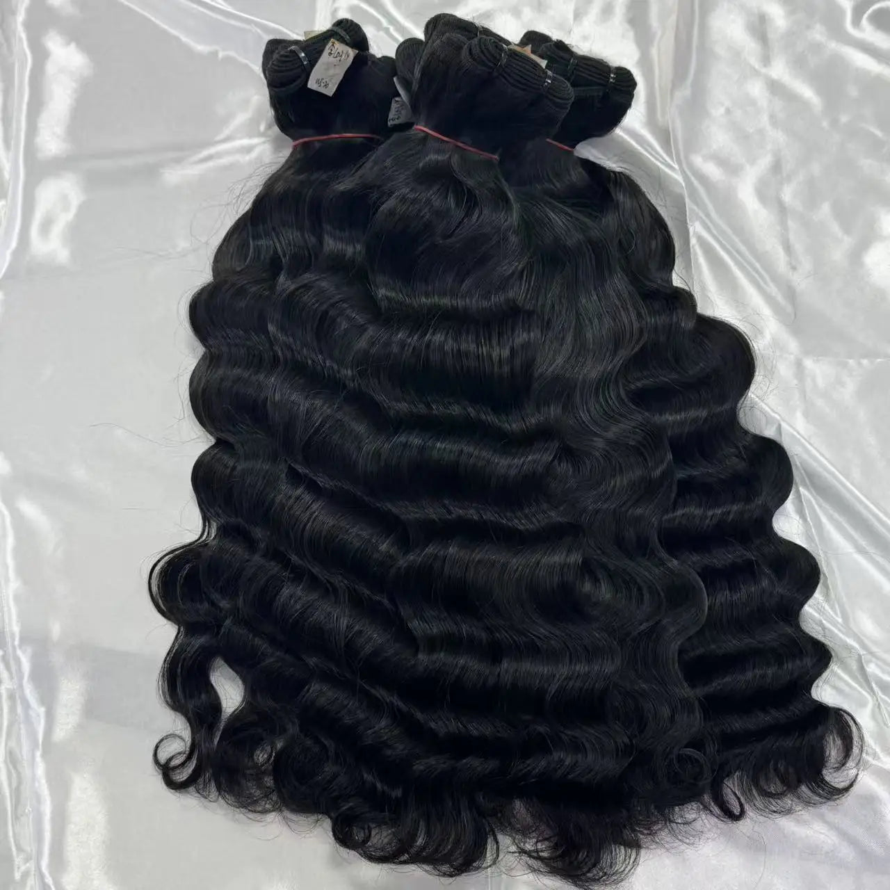 Unprocessed Raw Burmese Curly Wavy Hair Bundle Human Hair Vendor Ready to Ship