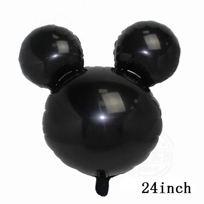 110cm Large Mickey Minnie Mouse Foil Balloons Cartoon Birthday Party Decorations Kids Baby Shower Party Baloon Toys