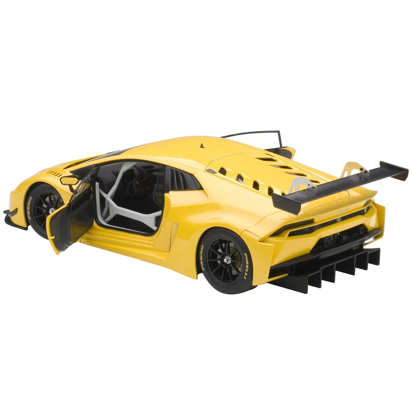 Autoart 1/18 Diecast for Lamborghini Huracan GT3 Yellow Model Car Features Pearl Effect/Giallo Inspired by the Real Vehicle