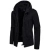 New Designer Winter Men Coat Green Warm Cotton Padded Hooded Down Coat Custom Casual Jacket Loose Outwear