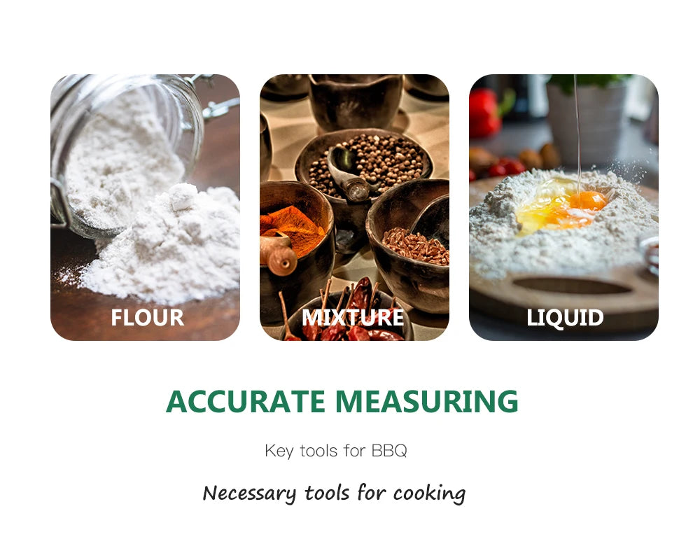 5/10Pcs Stainless Steel Measuring Set Stackable Measuring Cups Measuring Spoons Set For Kitchen Tea Coffee Baking Measuring Tool