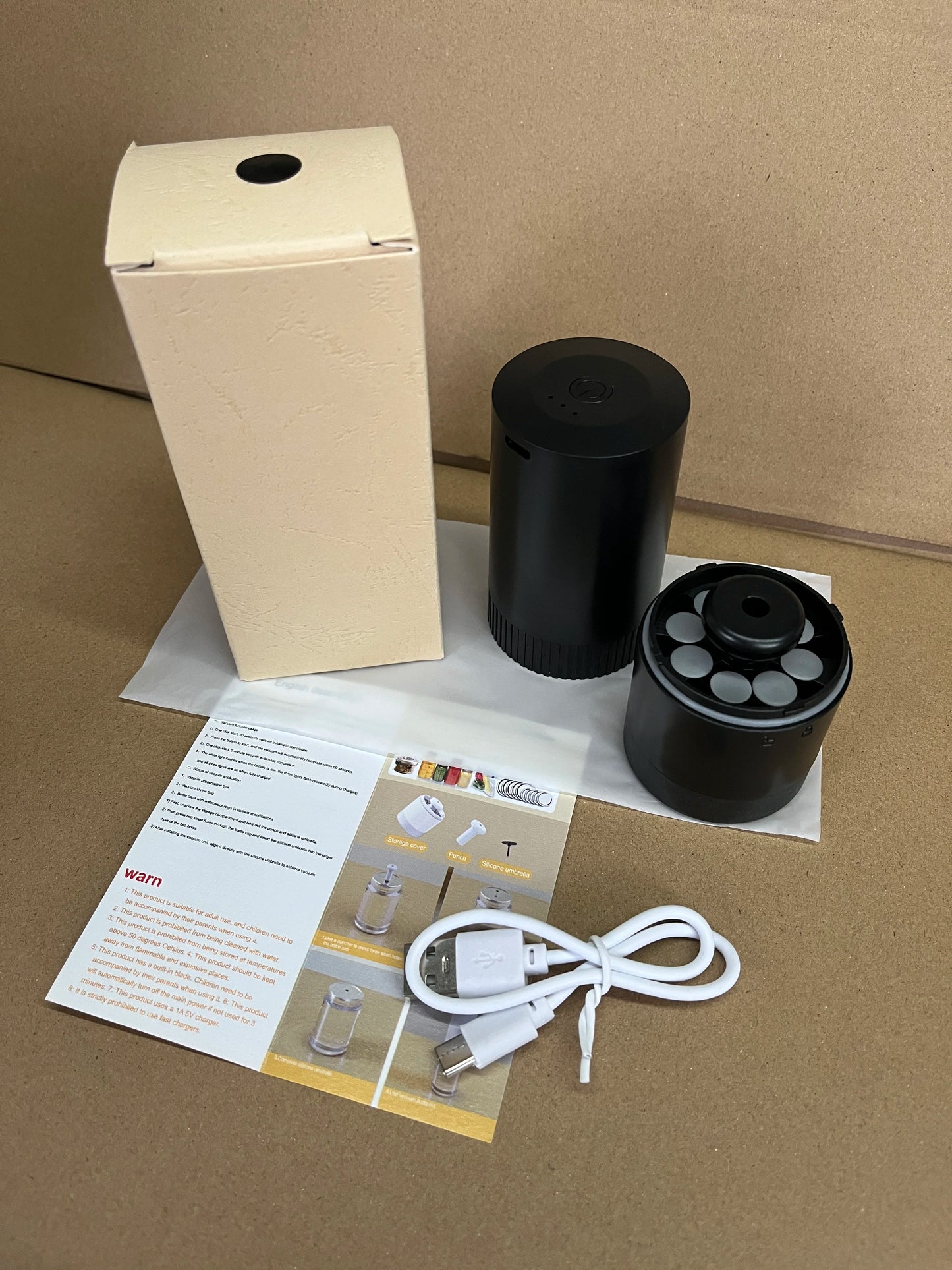 Wireless Kitchen Tools Handheld Food Bag Vaccum Sealer Pump Bottle Jar Vacuum Sealing Machine for Regular & Wide Mouth Mason Jar