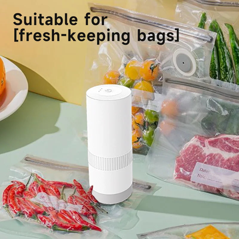 Wireless Kitchen Tools Handheld Food Bag Vaccum Sealer Pump Bottle Jar Vacuum Sealing Machine for Regular & Wide Mouth Mason Jar