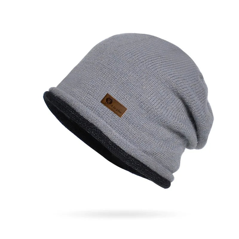 Winter Women Curled Knit Hat Fashion Cold Hat Warm Pile Hat Big Head Round Ear Protector Hat Puller Hat