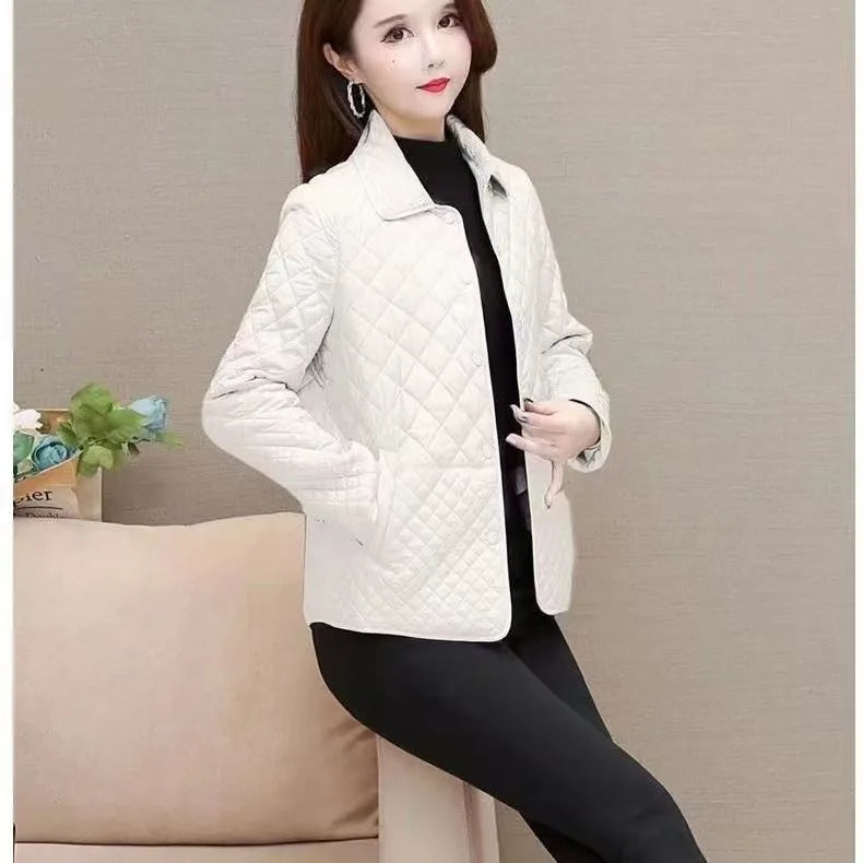 NEW Autumn Winter Coat Fashion Women's Lightweight Down Cotton Keep Warm Thin Jacket Female Korean Casual Outerwear Tops
