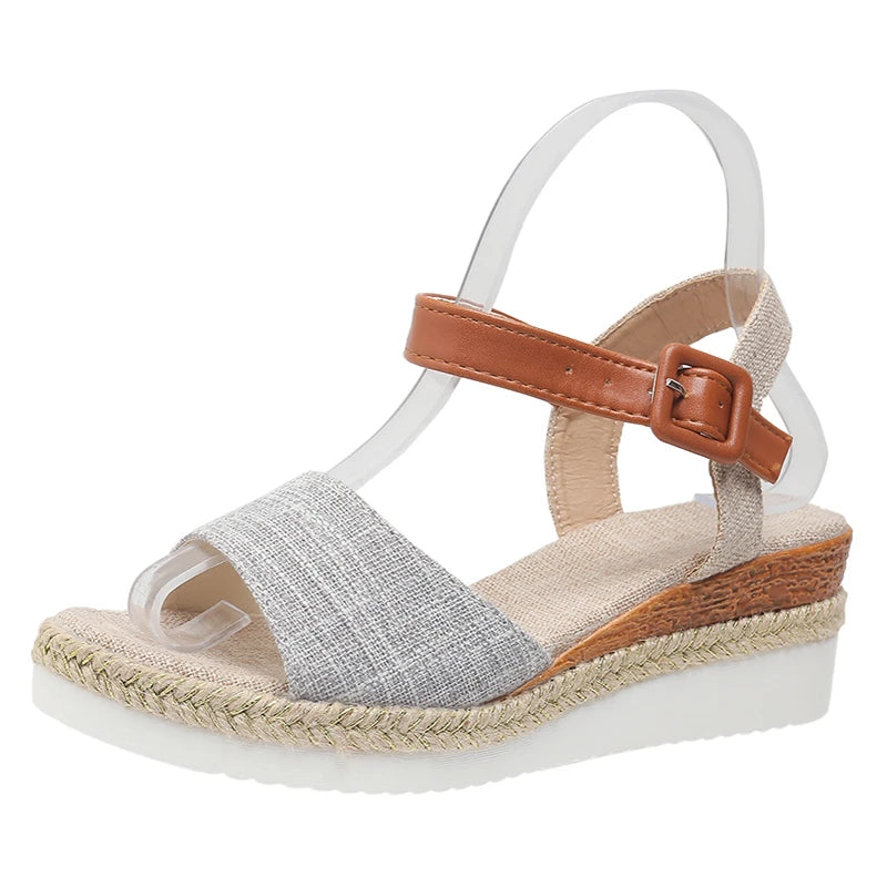 Summer Shoes Sandals Women Soft Sandals Ladies Slip On Sandals For Women Wedge Ladies Shoes Plus Size Footwear Slipper Female
