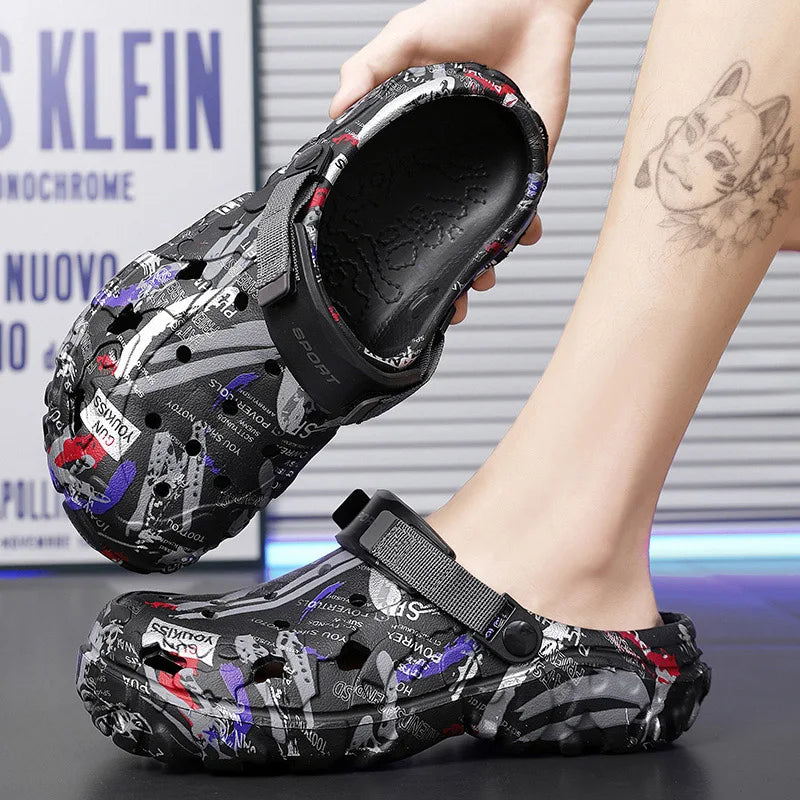 Summer Men Aqua Shoes Slippers EVA Men Outdoor Water Clogs Male Beach Shoes Fashion Water Shoes Luxury Sandals Comfort Home