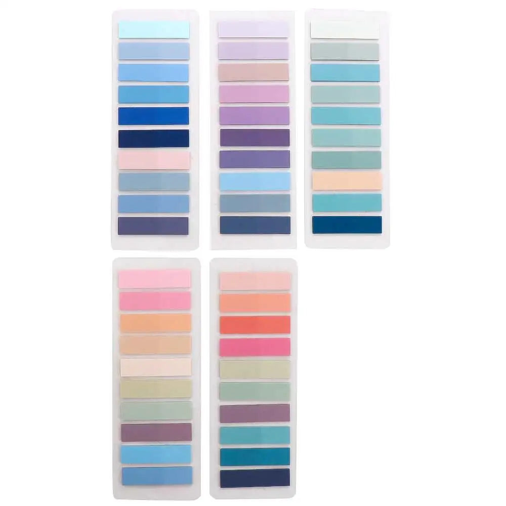 200Sheets Color Self Adhesive Index Tabs Bookmark Sticky Notes Memo Pad Stickers Index Page Markers Paper Flags Tabs Office Supp
