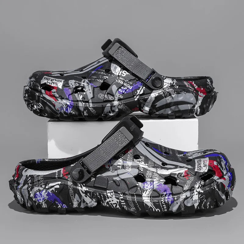 Summer Men Aqua Shoes Slippers EVA Men Outdoor Water Clogs Male Beach Shoes Fashion Water Shoes Luxury Sandals Comfort Home
