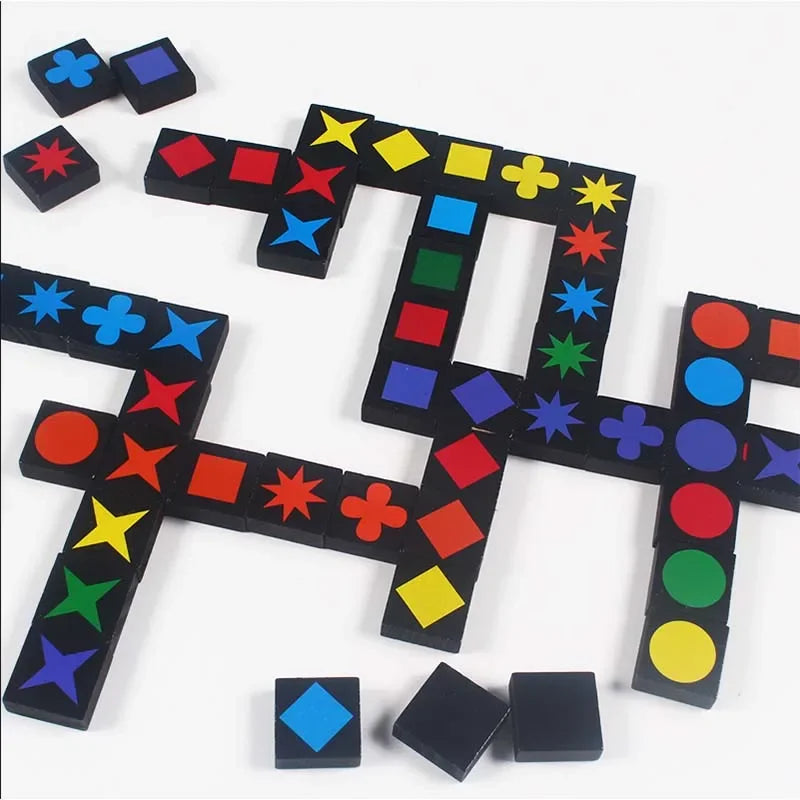 New Children's Educational Toys Qwirkle Wooden Chess Parent-child Interactive Games Kids Adult Hobbies Gifts Learning Toys Play