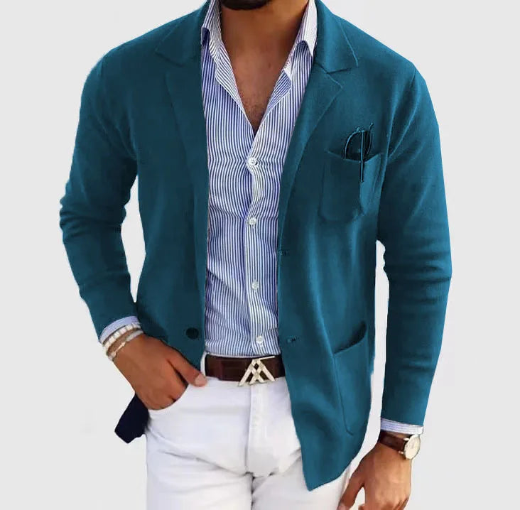 Men's Coat Autumn and Winter Fashion Slim Fit British Suit Casual Formal Blazer for Men