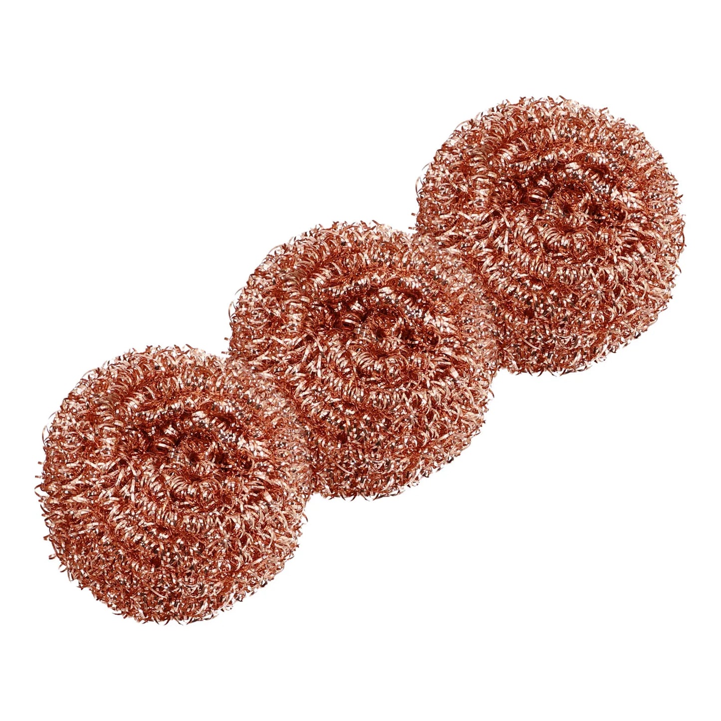 Kitchen Cleaning Tools 3x Copper Metal Wire Sponge Ball Iron Tip Nozzle Cleaner Slag Remover Tool Cooper Coated Scourers