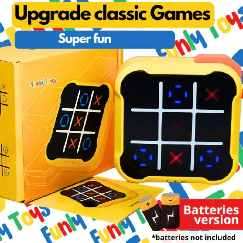 Electronic Tic-Tac-Toe Game Children's Electronic Toys Chess Set Board Games Chess Board Game For Family For Indoor Party