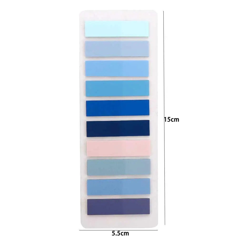 200Sheets Color Self Adhesive Index Tabs Bookmark Sticky Notes Memo Pad Stickers Index Page Markers Paper Flags Tabs Office Supp