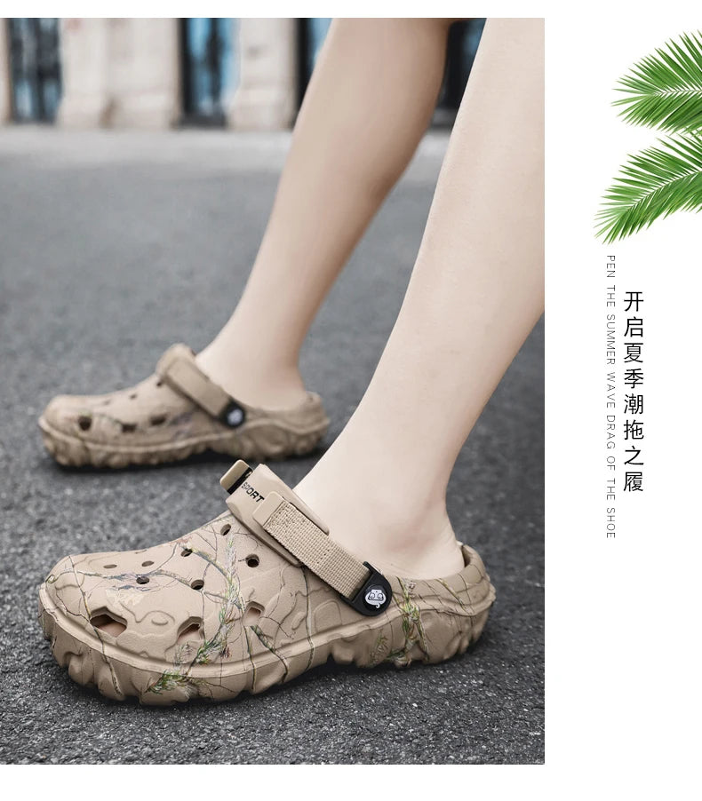 Summer Men Aqua Shoes Slippers EVA Men Outdoor Water Clogs Male Beach Shoes Fashion Water Shoes Luxury Sandals Comfort Home