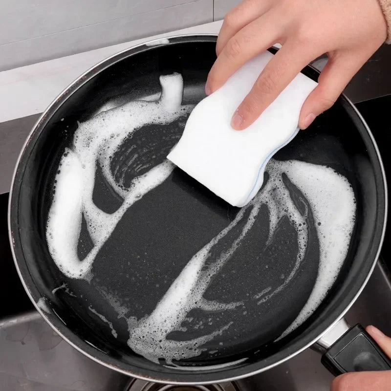 50PCS Nano cleaning magic wipe, kitchen cleaning and dishwashing magic wipe, white shoe cleaning sponge block brush