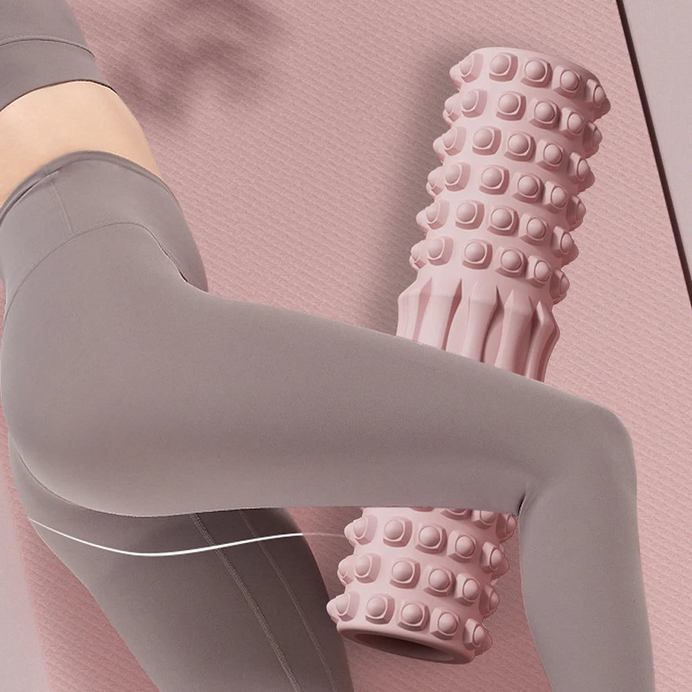Yoga Column Gym Fitness Foam Roller Pilates Yoga Exercise Back Muscle Massage Roller Soft Yoga Block Muscle EVA Roller 30x8cm