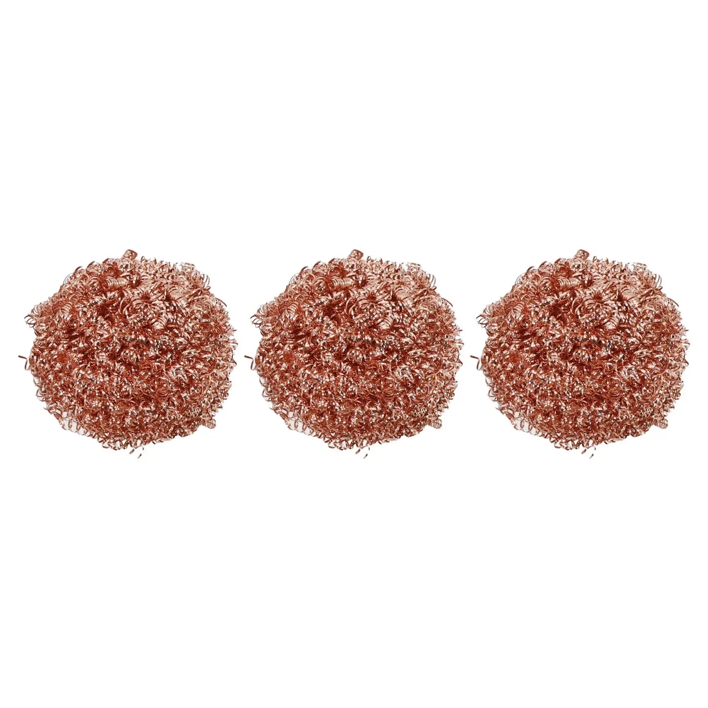 Kitchen Cleaning Tools 3x Copper Metal Wire Sponge Ball Iron Tip Nozzle Cleaner Slag Remover Tool Cooper Coated Scourers
