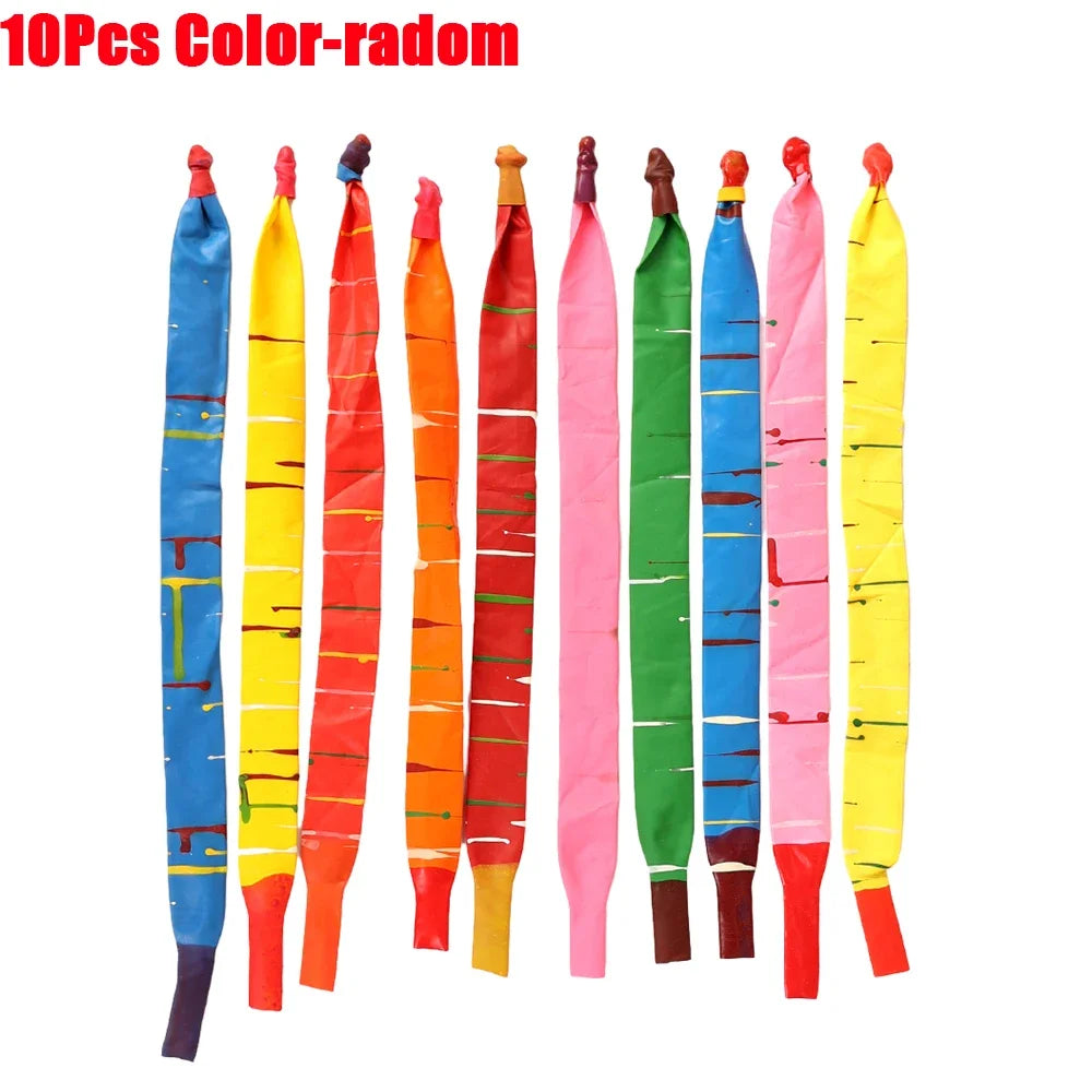 20-10PCS Rocket Long Balloons Kids Children Rubber Flying Air Balls Toys Funny Outdoor Latex Classic Balloon Birthday Party Gift