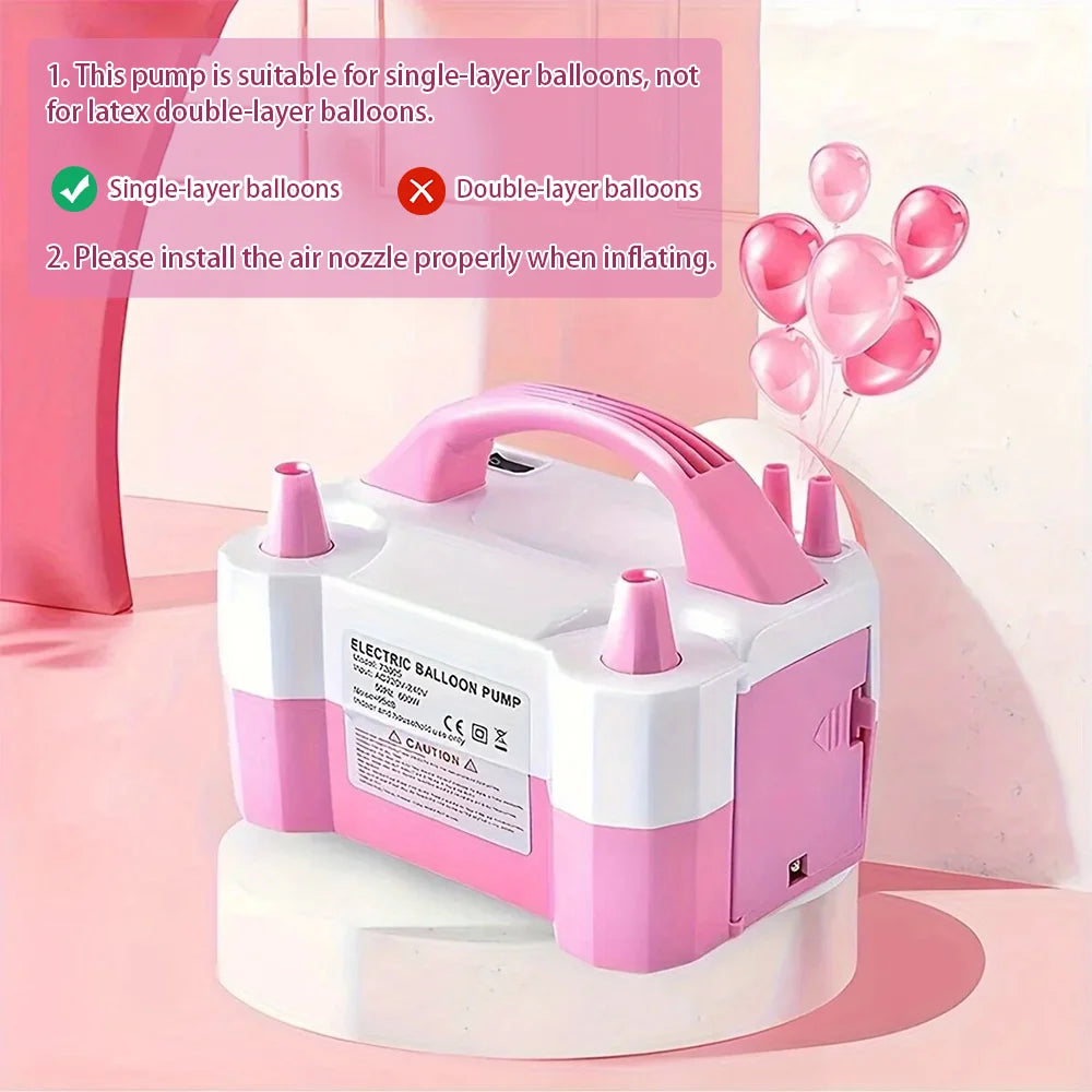 Electric Balloon Inflator Balloon Inflator Pump Can Inflate Two At The Same Time Has Two Modes Good For Decorating The Room