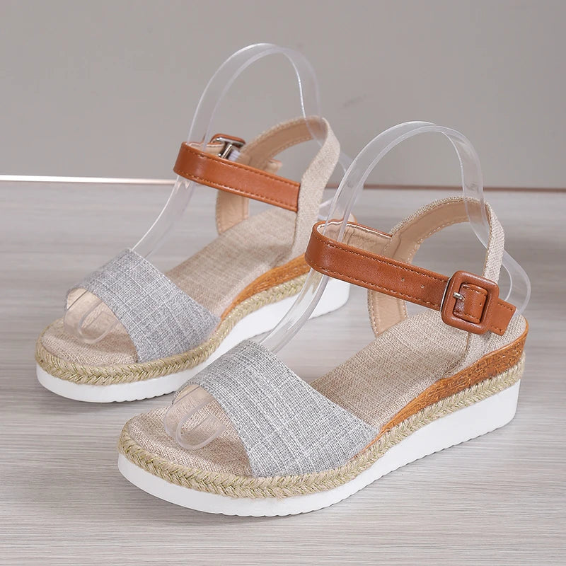 Summer Shoes Sandals Women Soft Sandals Ladies Slip On Sandals For Women Wedge Ladies Shoes Plus Size Footwear Slipper Female