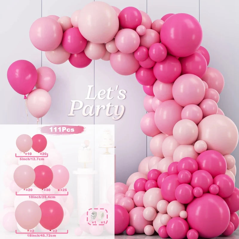 Balloon Garland Arch Kit Birthday Party Decoration Girl Birthday Foil Balloon Baby Shower Decor Globos Wedding Party Supplies