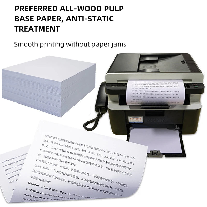 A4 Print Paper Office Paper White 100 Sheets Preferred All-wood Pulp Base Paper 70g Copy Print Office Essentials Stationery
