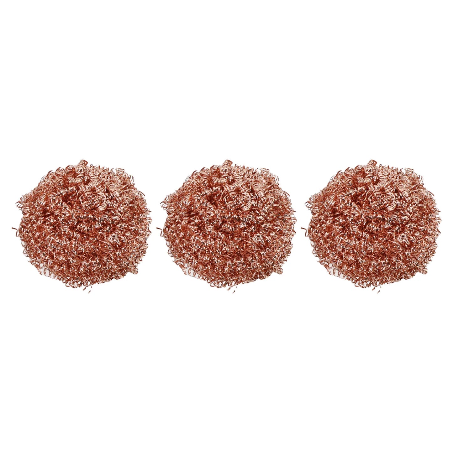 Kitchen Cleaning Tools 3x Copper Metal Wire Sponge Ball Iron Tip Nozzle Cleaner Slag Remover Tool Cooper Coated Scourers
