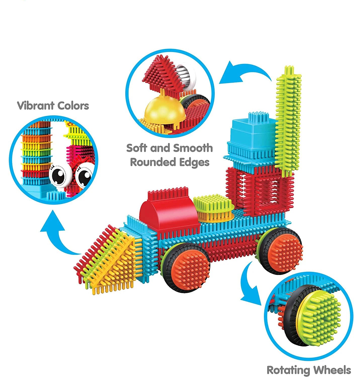 DIY Building Block Toys Children's Educational Modeling Bricks for Toddler Interactive Parent-Child Assembly Toys for Kids Gifts