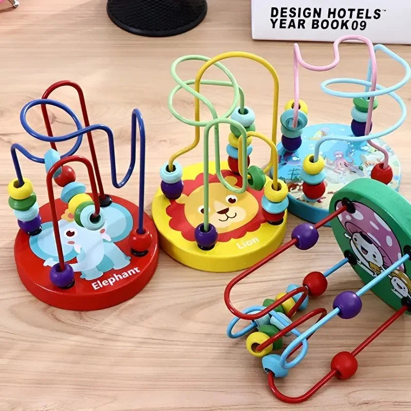 Educational toys for children under one year old-Montessori maze/finger game, used to develop fine motor skills 12x9x9 cm, used