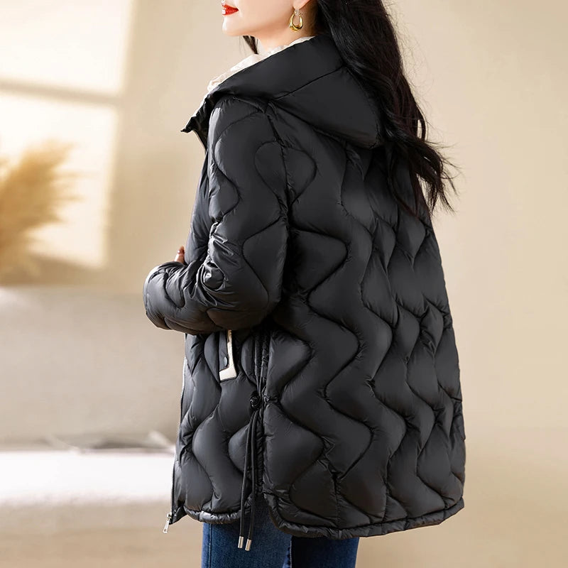 Women's Warm Cotton Jacket Winter Simple And Fashionable Women's Coat Plus Size Windproof Jacket Women's Top