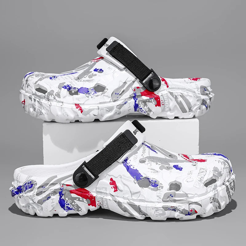 Summer Men Aqua Shoes Slippers EVA Men Outdoor Water Clogs Male Beach Shoes Fashion Water Shoes Luxury Sandals Comfort Home