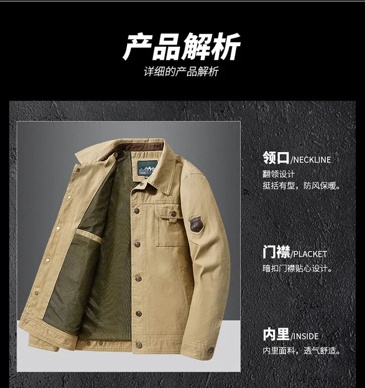 Coat Baseball Jacket Mens Wear Warm Windproof Jacket Male Jackets Simple British Style Mens Cargo New Fashion Bomber Jacket