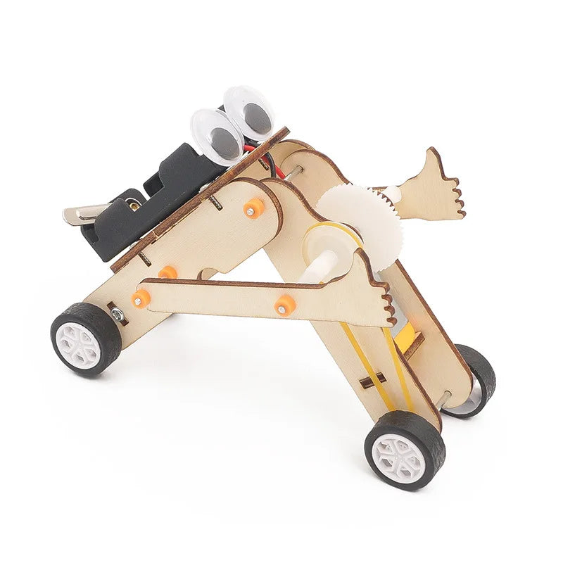 Kids DIY Robot Assembling Model Educational Material Kits Science Experiment Technology Toy Puzzle Painted Toys for Children