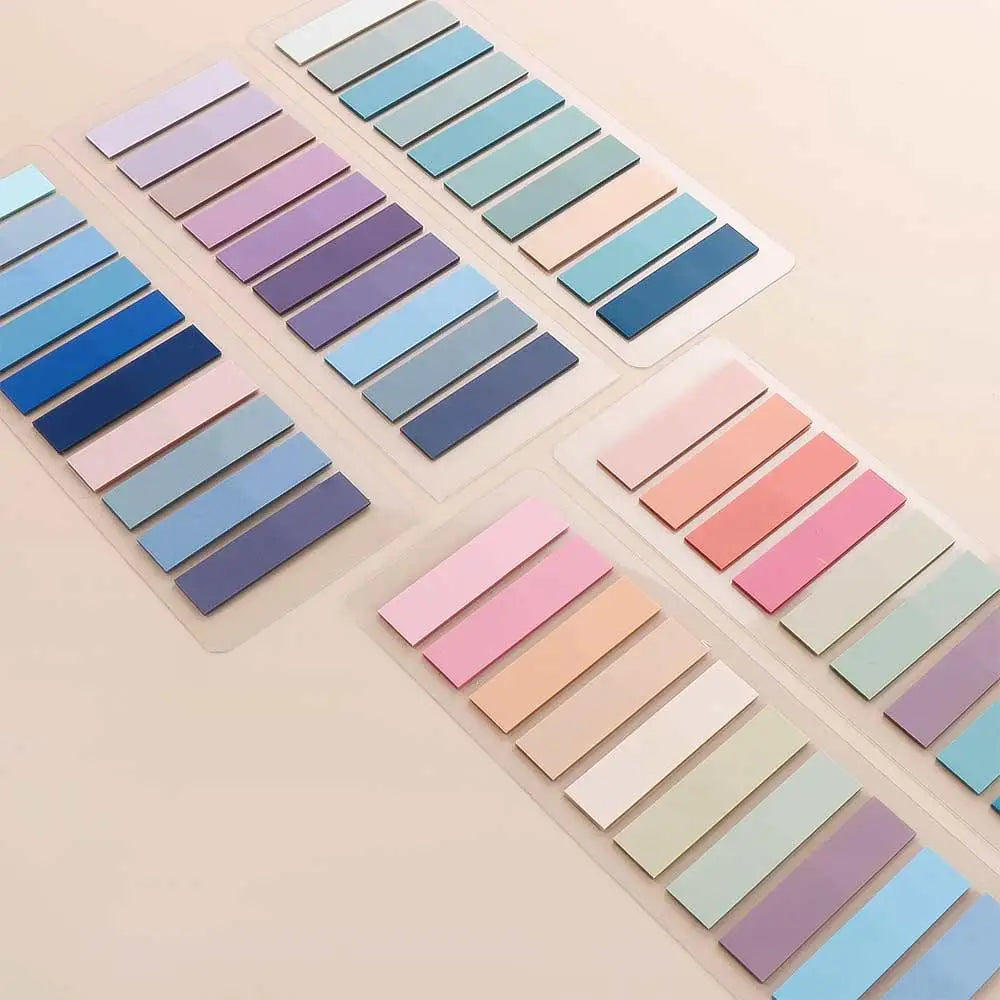200Sheets Color Self Adhesive Index Tabs Bookmark Sticky Notes Memo Pad Stickers Index Page Markers Paper Flags Tabs Office Supp