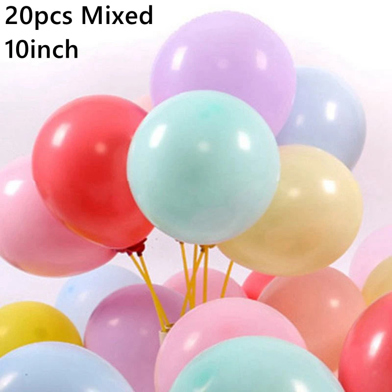 Latex Balloon Birthday Kids Balloon 1st One Year Birthday Party Decor Baby Shower Christening Ballon Wedding Event Baloon Globos