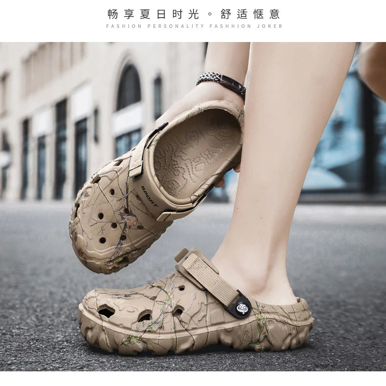 Summer Men Aqua Shoes Slippers EVA Men Outdoor Water Clogs Male Beach Shoes Fashion Water Shoes Luxury Sandals Comfort Home